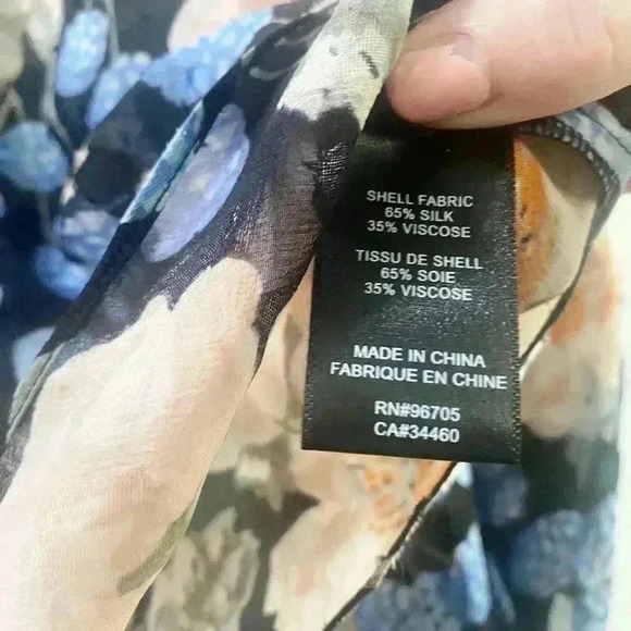 Rebecca Taylor silk floral blouse 0 - Picture 4 of 5